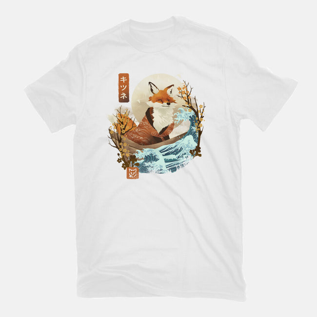 The Great Wave Fox-Mens-Heavyweight-Tee-dandingeroz