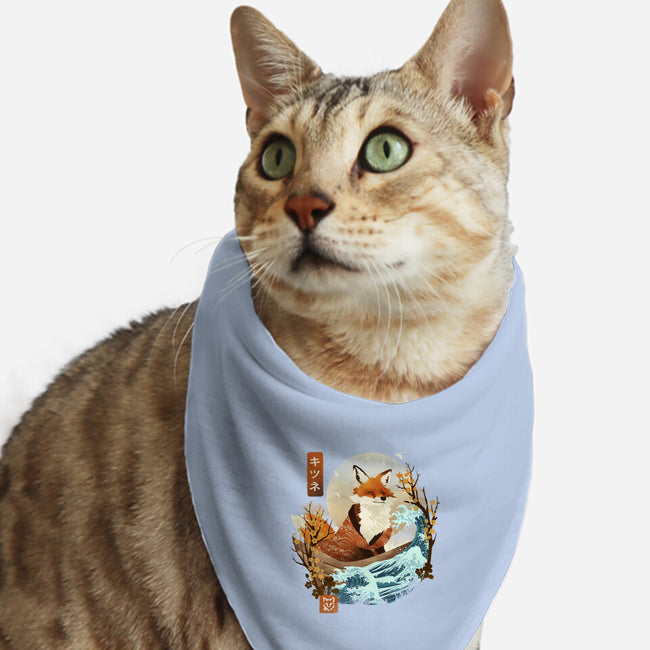 The Great Wave Fox-Cat-Bandana-Pet Collar-dandingeroz