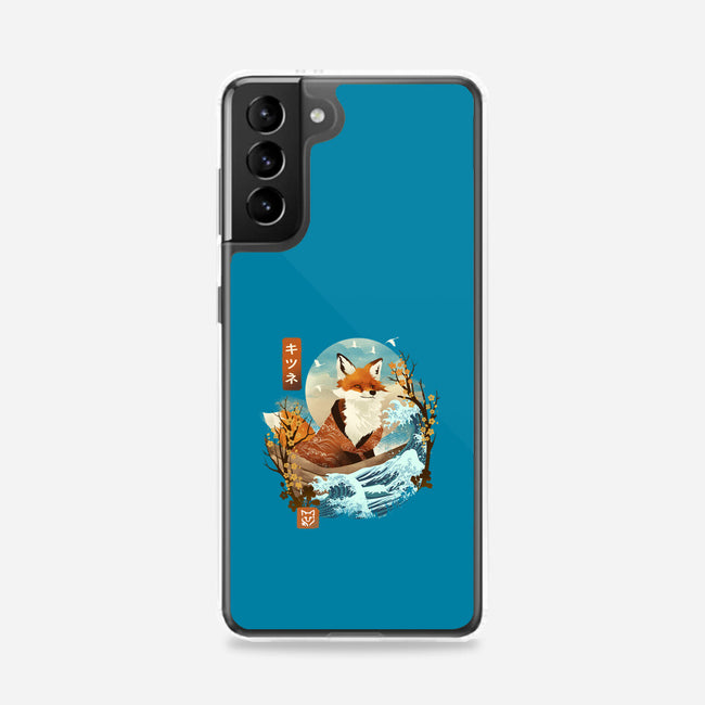 The Great Wave Fox-Samsung-Snap-Phone Case-dandingeroz