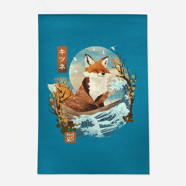 The Great Wave Fox-None-Outdoor-Rug-dandingeroz