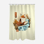The Great Wave Fox-None-Polyester-Shower Curtain-dandingeroz