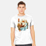 The Great Wave Fox-Mens-Heavyweight-Tee-dandingeroz