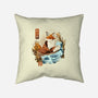 The Great Wave Fox-None-Non-Removable Cover w Insert-Throw Pillow-dandingeroz