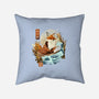 The Great Wave Fox-None-Removable Cover-Throw Pillow-dandingeroz
