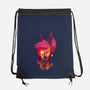 Alastor Sunset-None-Drawstring-Bag-dandingeroz