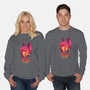 Alastor Sunset-Unisex-Crew Neck-Sweatshirt-dandingeroz