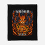 The Ninja Of The Nine Tails-None-Fleece-Blanket-Diego Oliver