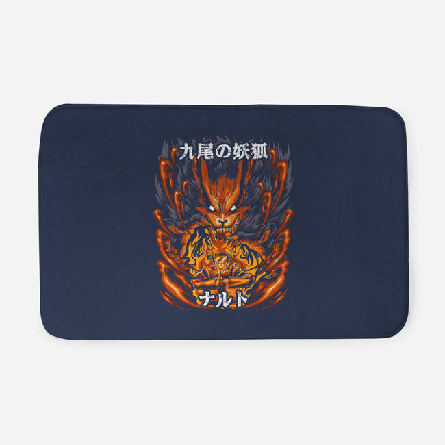 The Ninja Of The Nine Tails-None-Memory Foam-Bath Mat-Diego Oliver
