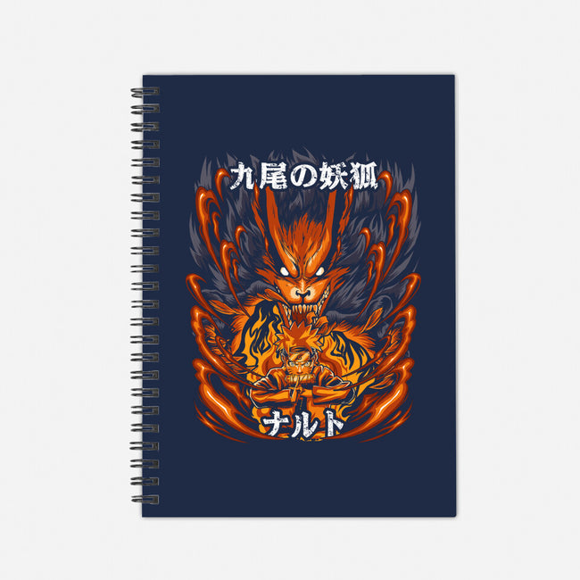 The Ninja Of The Nine Tails-None-Dot Grid-Notebook-Diego Oliver