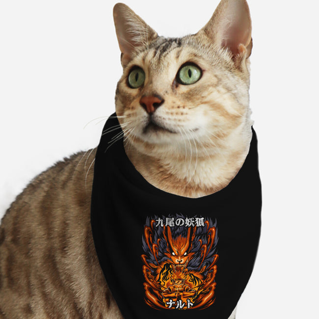 The Ninja Of The Nine Tails-Cat-Bandana-Pet Collar-Diego Oliver