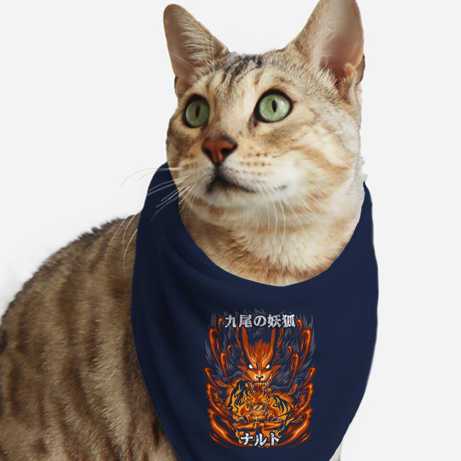 The Ninja Of The Nine Tails-Cat-Bandana-Pet Collar-Diego Oliver