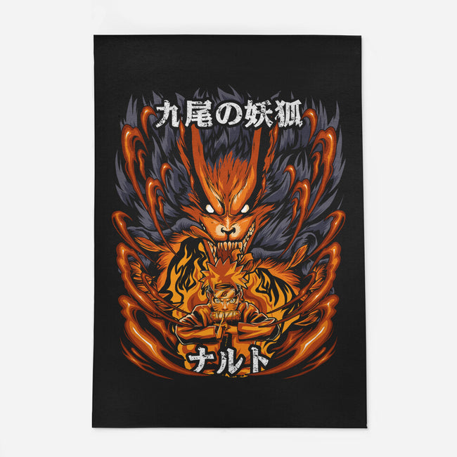 The Ninja Of The Nine Tails-None-Outdoor-Rug-Diego Oliver