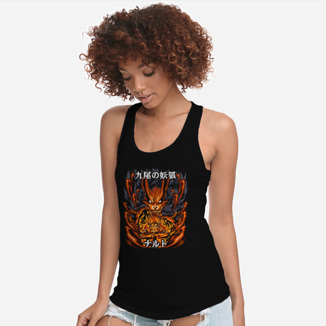 The Ninja Of The Nine Tails-Womens-Racerback-Tank-Diego Oliver