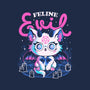 Feline Evil-Womens-Fitted-Tee-eduely