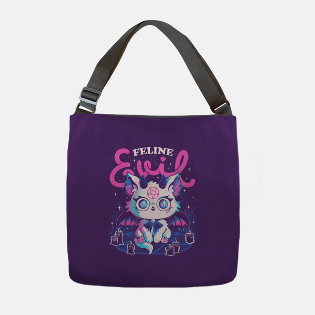 Feline Evil-None-Adjustable Tote-Bag-eduely