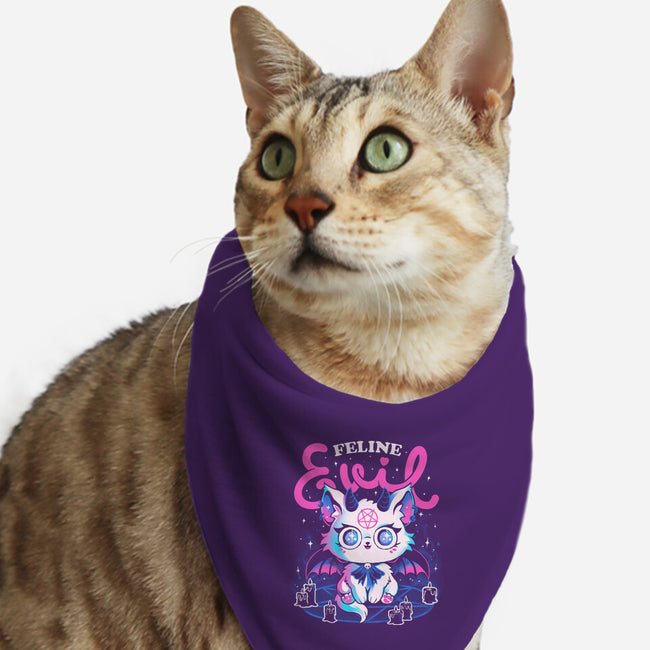 Feline Evil-Cat-Bandana-Pet Collar-eduely