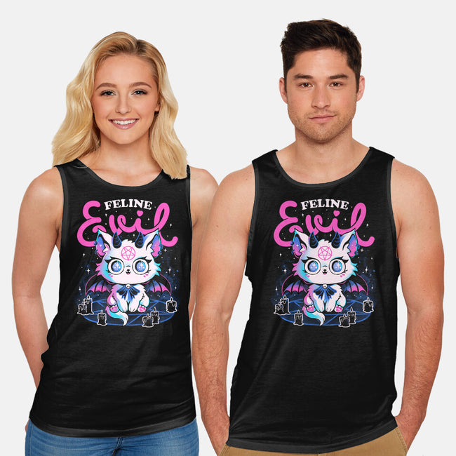 Feline Evil-Unisex-Basic-Tank-eduely