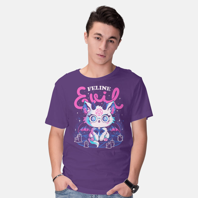 Feline Evil-Mens-Basic-Tee-eduely