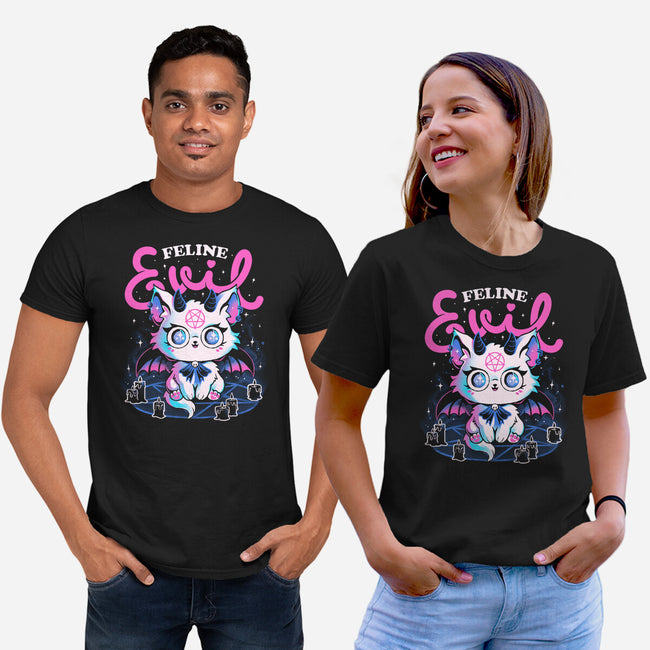 Feline Evil-Unisex-Basic-Tee-eduely