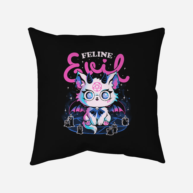 Feline Evil-None-Non-Removable Cover w Insert-Throw Pillow-eduely