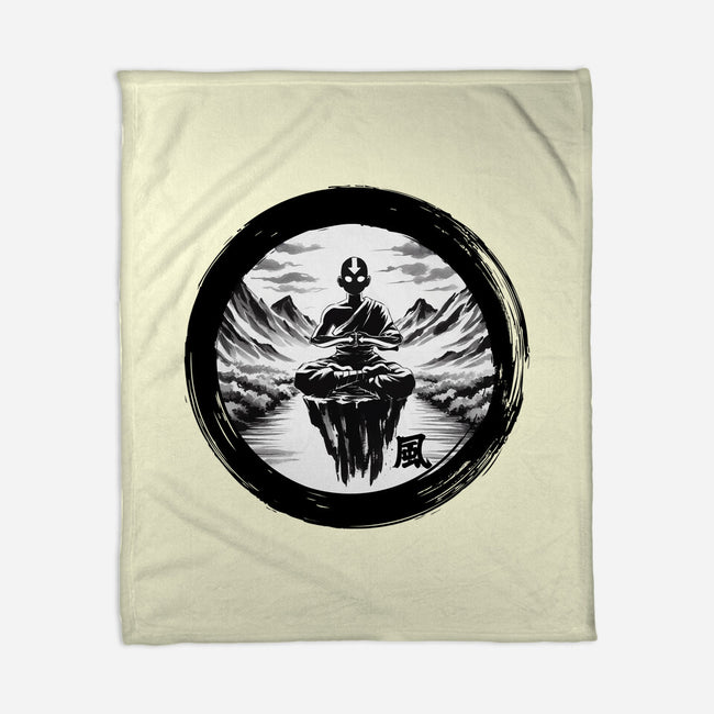 The Air Nomads Sumi-e-None-Fleece-Blanket-DrMonekers