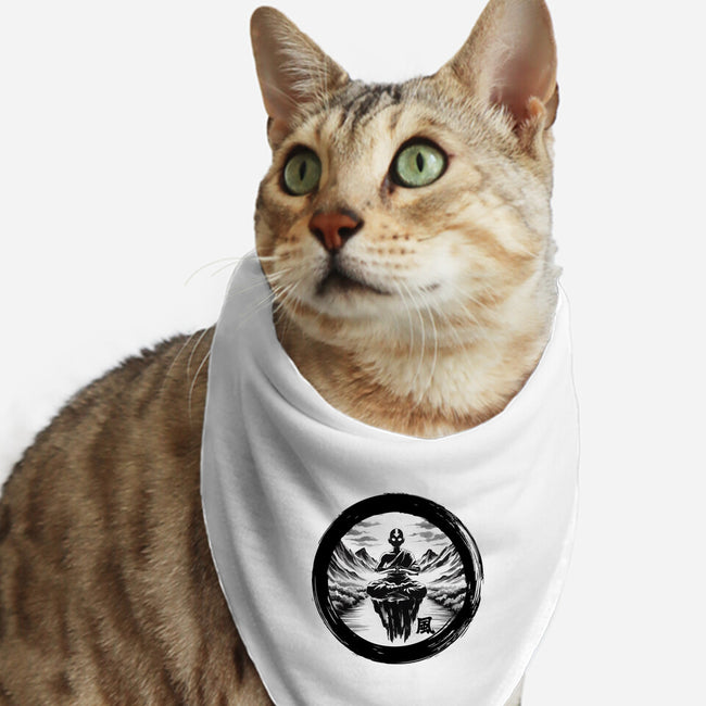 The Air Nomads Sumi-e-Cat-Bandana-Pet Collar-DrMonekers