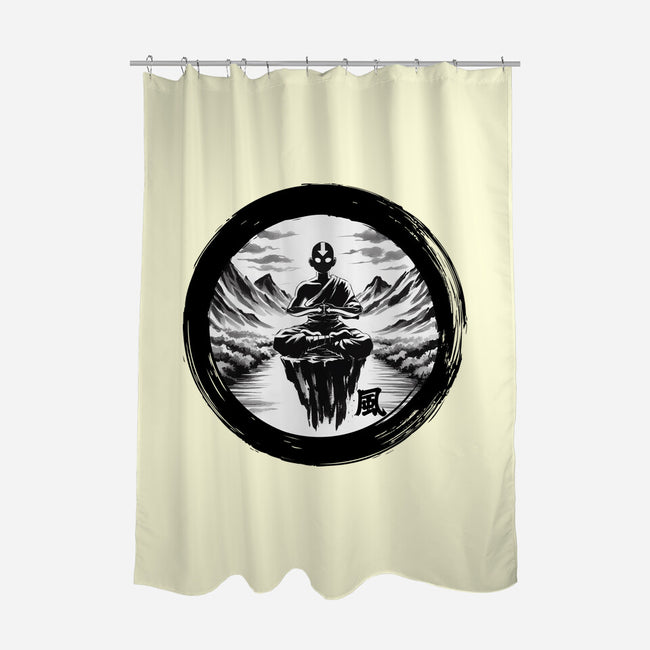 The Air Nomads Sumi-e-None-Polyester-Shower Curtain-DrMonekers