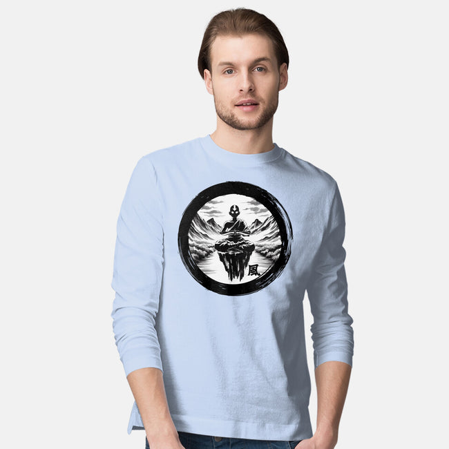 The Air Nomads Sumi-e-Mens-Long Sleeved-Tee-DrMonekers