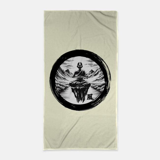 The Air Nomads Sumi-e-None-Beach-Towel-DrMonekers