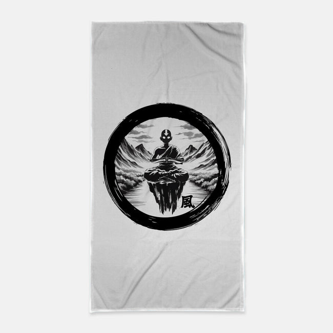 The Air Nomads Sumi-e-None-Beach-Towel-DrMonekers