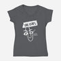 The Clips-Womens-V-Neck-Tee-Aarons Art Room