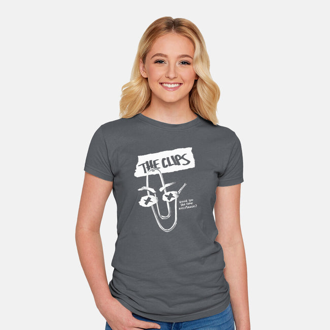 The Clips-Womens-Fitted-Tee-Aarons Art Room