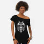 God Of Mischief And Trickery-Womens-Off Shoulder-Tee-DrMonekers