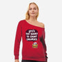 Life's Too Short-Womens-Off Shoulder-Sweatshirt-Jelly89