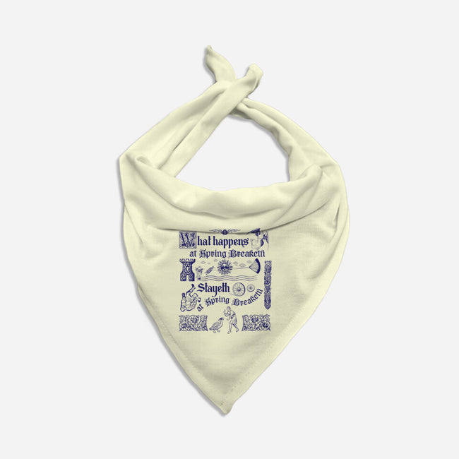 Ye Olde Spring Break-Dog-Bandana-Pet Collar-rocketman_art