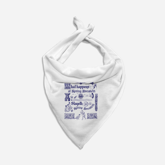 Ye Olde Spring Break-Dog-Bandana-Pet Collar-rocketman_art