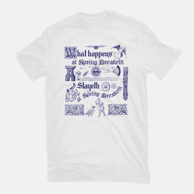 Ye Olde Spring Break-Womens-Fitted-Tee-rocketman_art