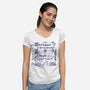 Ye Olde Spring Break-Womens-V-Neck-Tee-rocketman_art