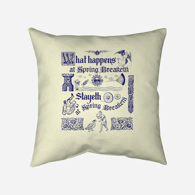 Ye Olde Spring Break-None-Removable Cover-Throw Pillow-rocketman_art