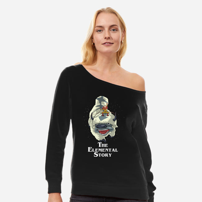 The Elemental Story-Womens-Off Shoulder-Sweatshirt-zascanauta