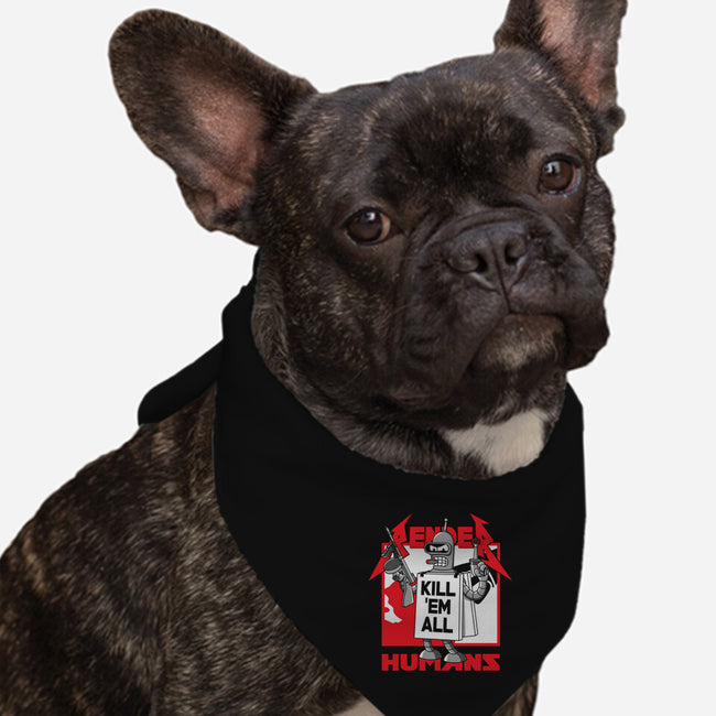 Kill Em All-Dog-Bandana-Pet Collar-Xentee