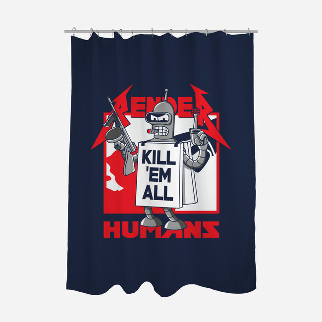 Kill Em All-None-Polyester-Shower Curtain-Xentee