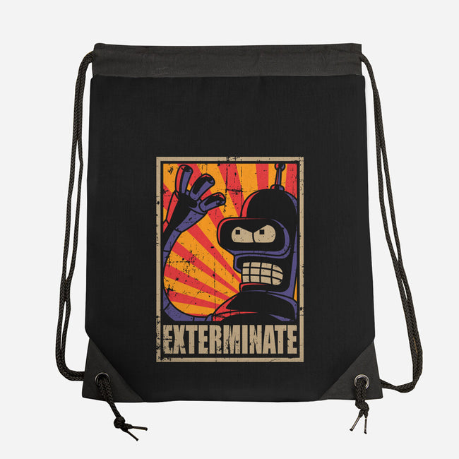 Exterminate-None-Drawstring-Bag-Xentee