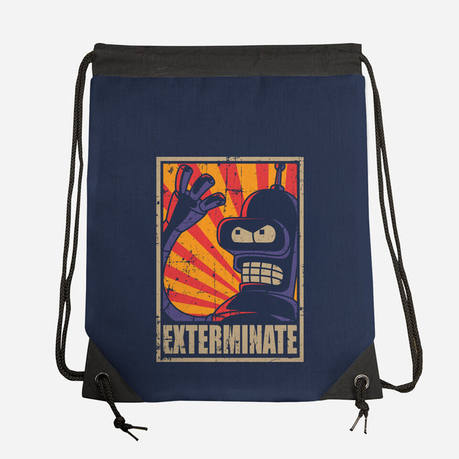 Exterminate-None-Drawstring-Bag-Xentee