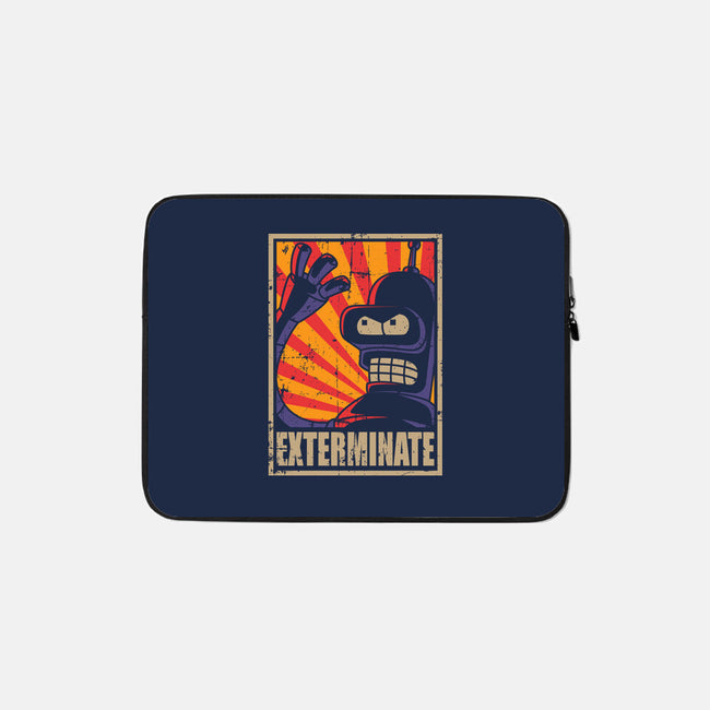 Exterminate-None-Zippered-Laptop Sleeve-Xentee