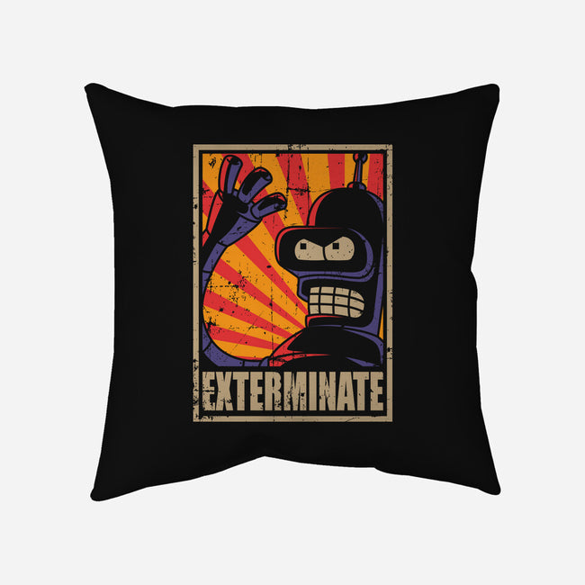 Exterminate-None-Removable Cover w Insert-Throw Pillow-Xentee