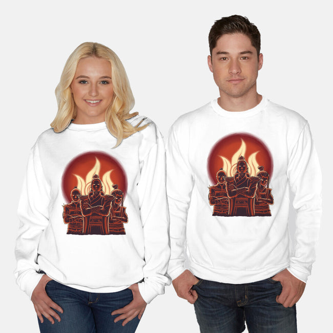 Fire Lords-Unisex-Crew Neck-Sweatshirt-rmatix