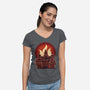 Fire Lords-Womens-V-Neck-Tee-rmatix