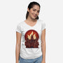 Fire Lords-Womens-V-Neck-Tee-rmatix