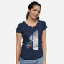 Surprise Sidney-Womens-V-Neck-Tee-dalethesk8er